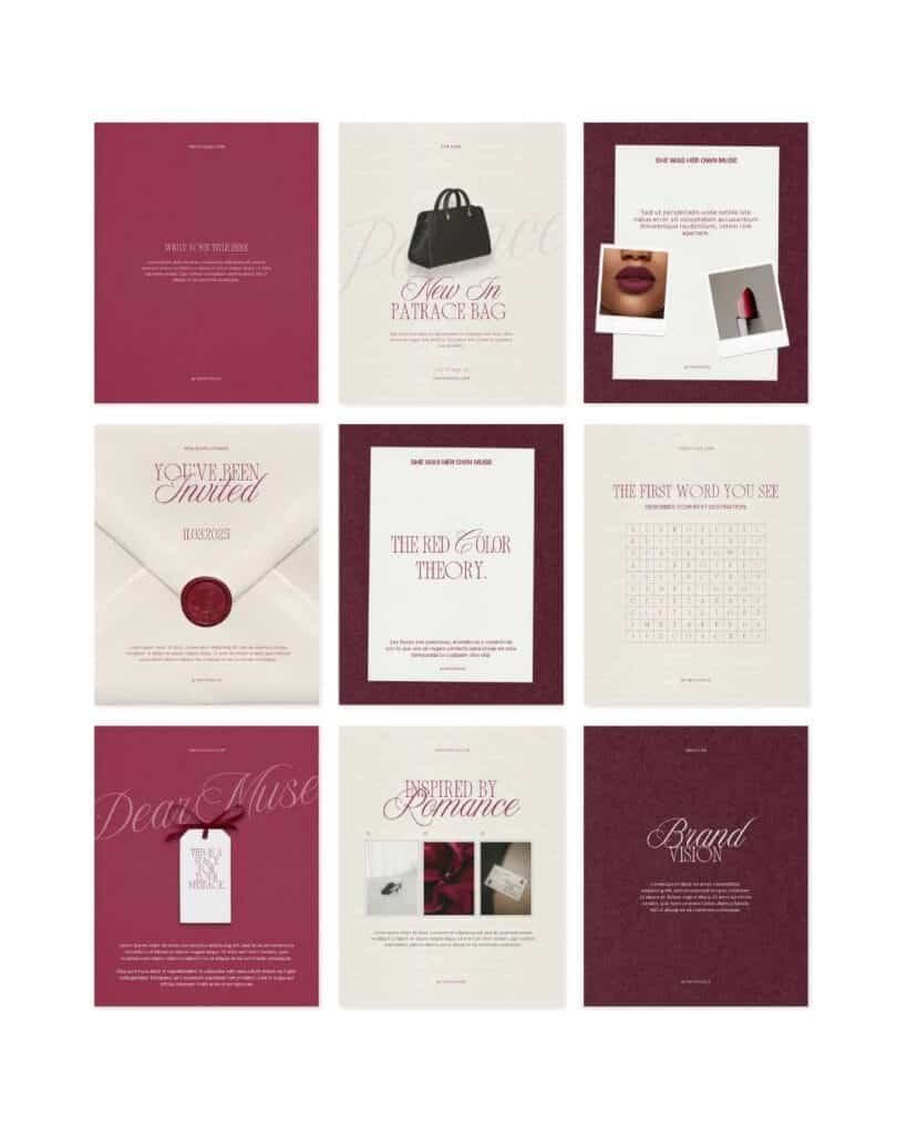 Preview of Dear Muse Instagram Template Kit