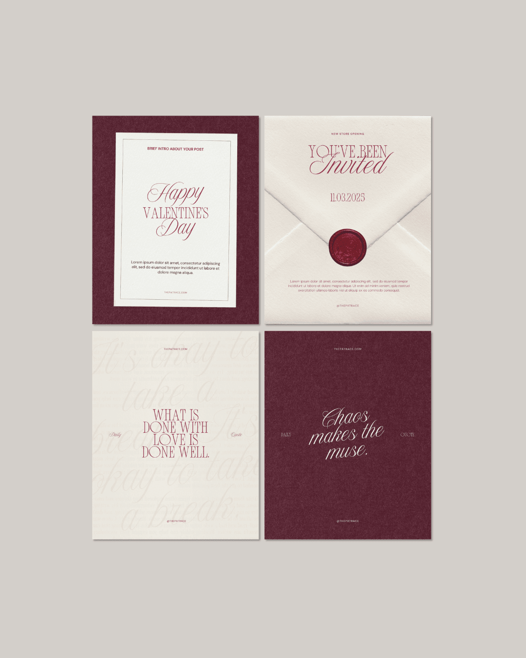 Dear Muse – Social Media Templates