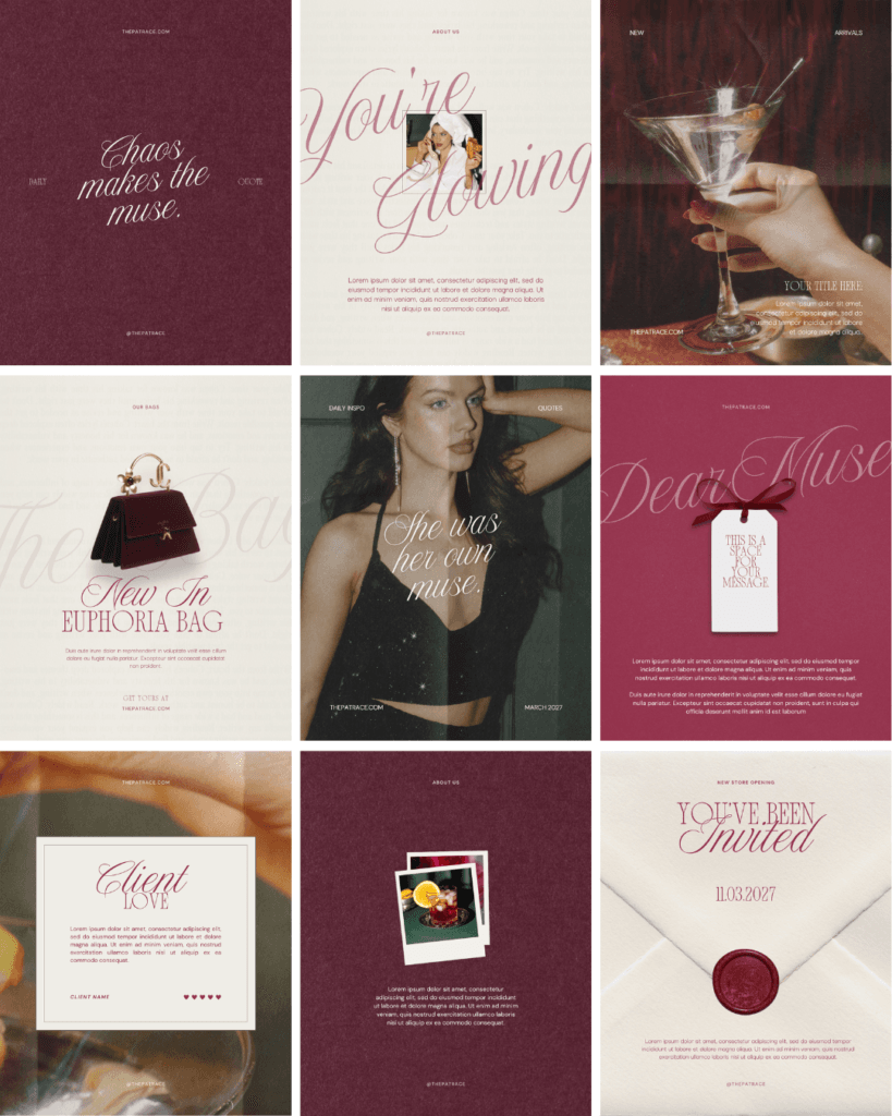 Dear Muse – Social Media Templates
