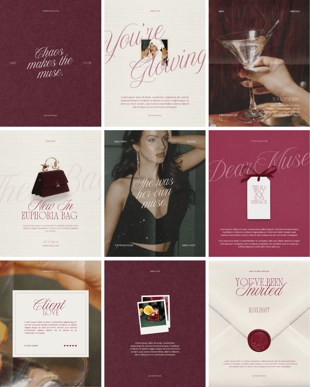 Dear Muse – Social Media Templates
