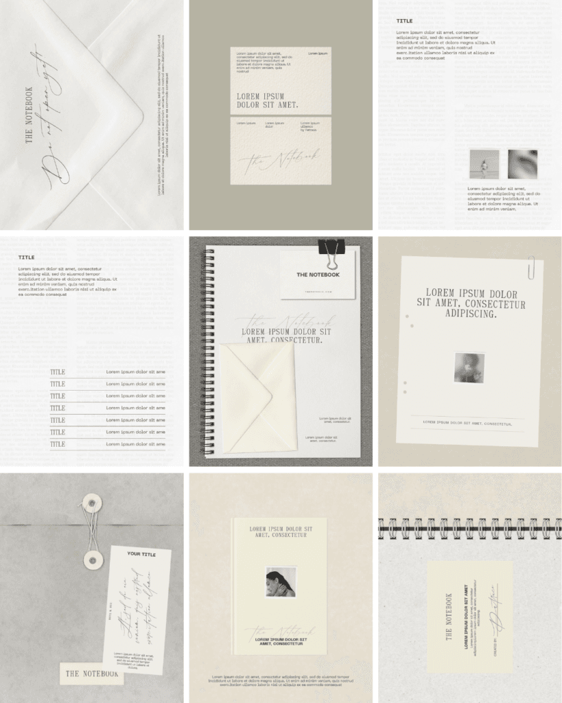 The Notebook – Social Media Templates